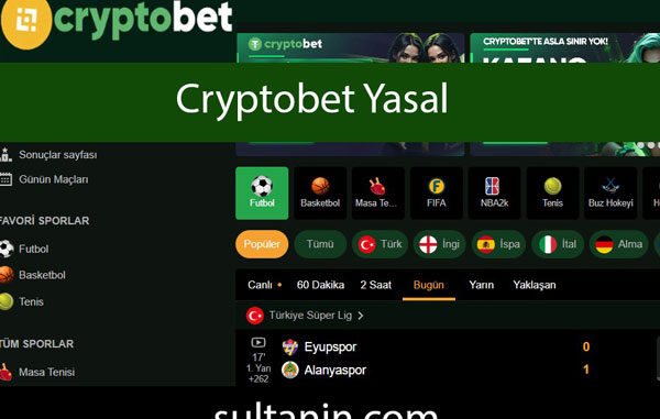 Cryptobet yasal biçimde ülkemizde hizmet vermektedir.
